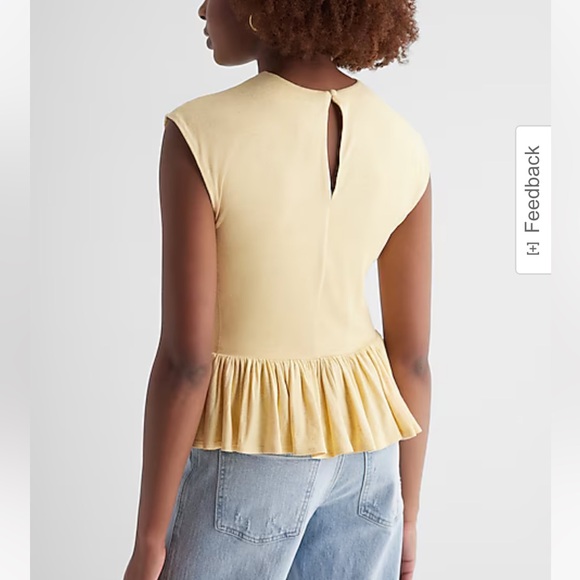 Express Peplum Tank Top NWT - Size M - Picture 2 of 6